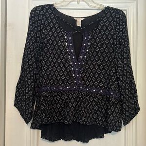 Forever21 Patterned Blouse